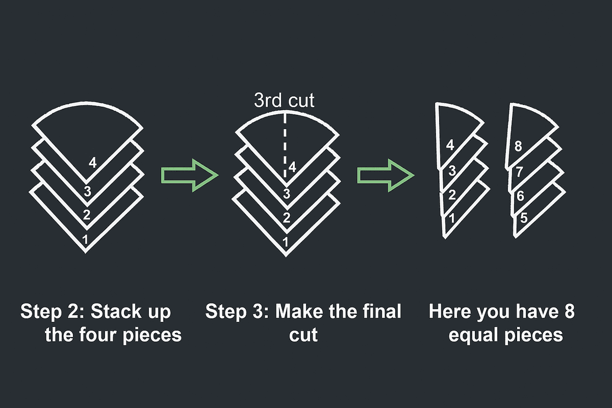 Cake cutting puzzle illustration 2